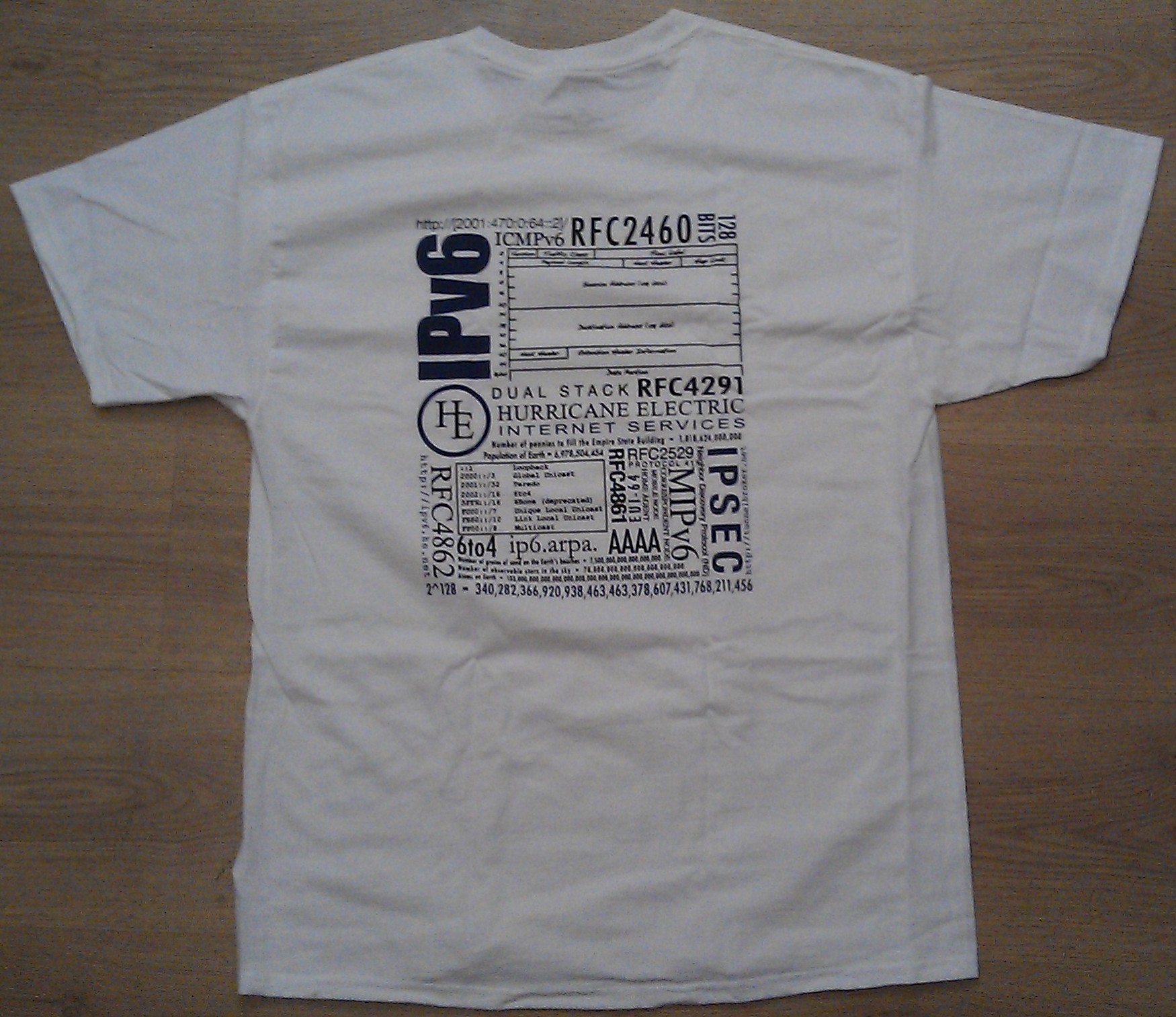 My Hurricane Electric – IPv6 Certified Sage T-Shirt